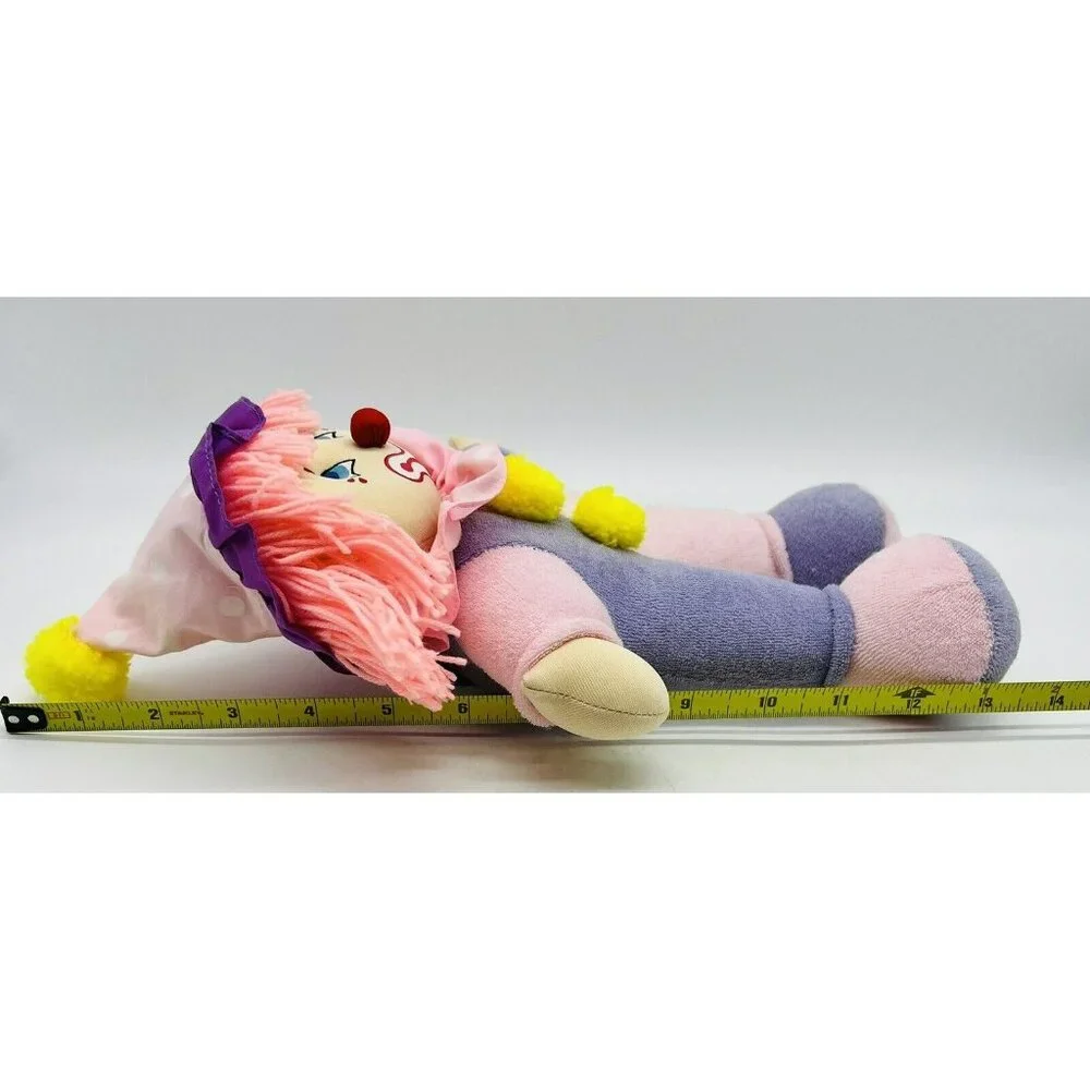 Russ Clown Plush Pink Purple Terry Cloth Stuffed Toy Pastel 12 inch Soft Lullaby